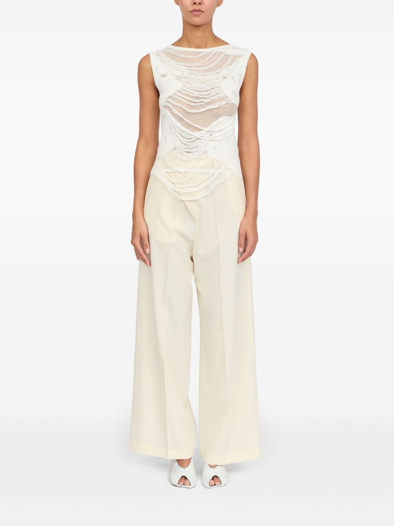 MM6 Maison Margiela distressed top outlook