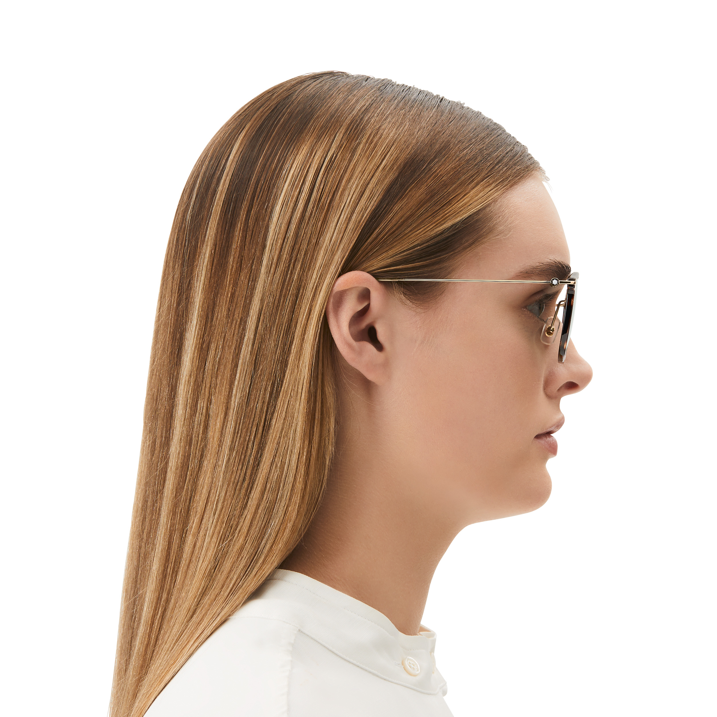Round Sunglasses with Havana Colored Injected Frame - 6