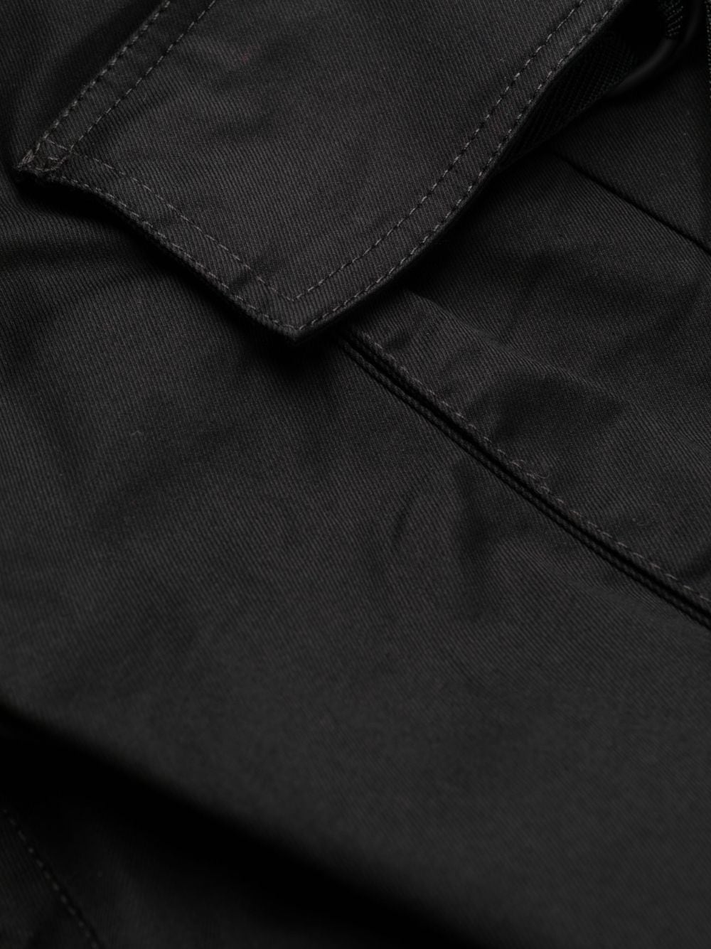 straight-leg cotton cargo trousers - 6