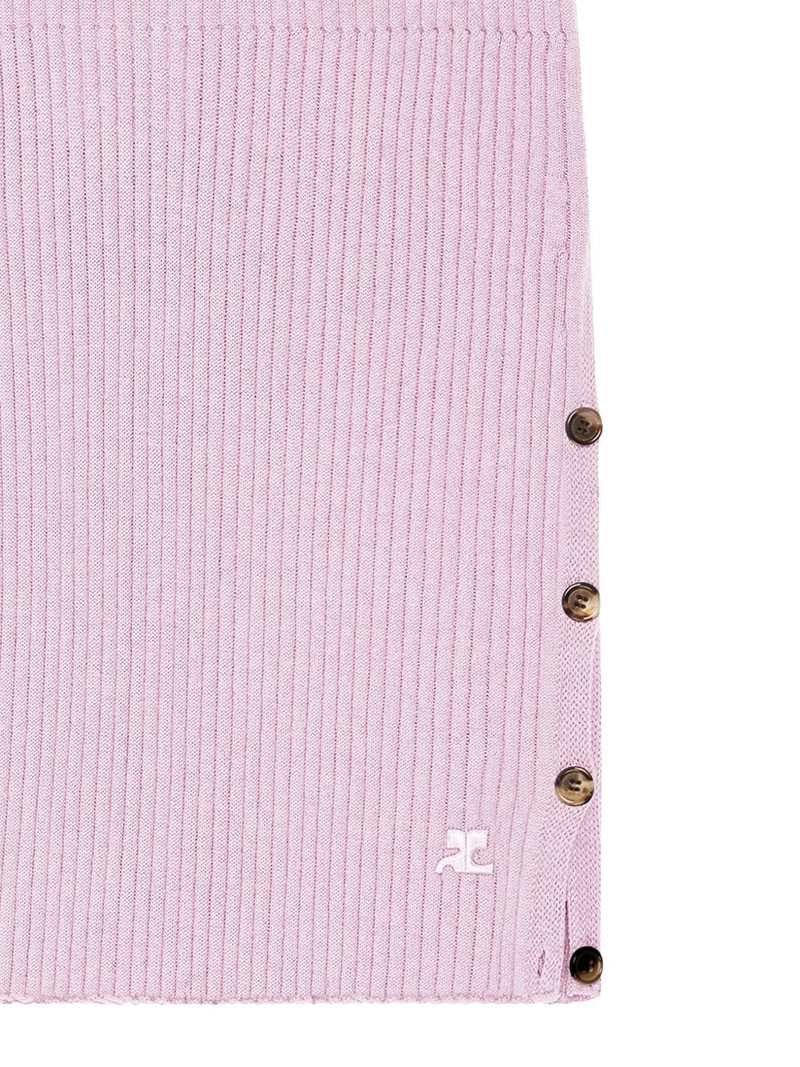 courrèges ribbed mini skirt outlook