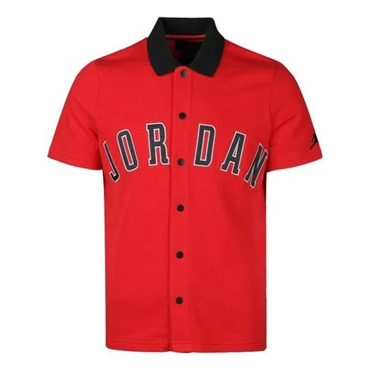 Men's Jordan Dna Distorted Basketball Sports Short Sleeve Red T-Shirt AJ1111-687 - 1