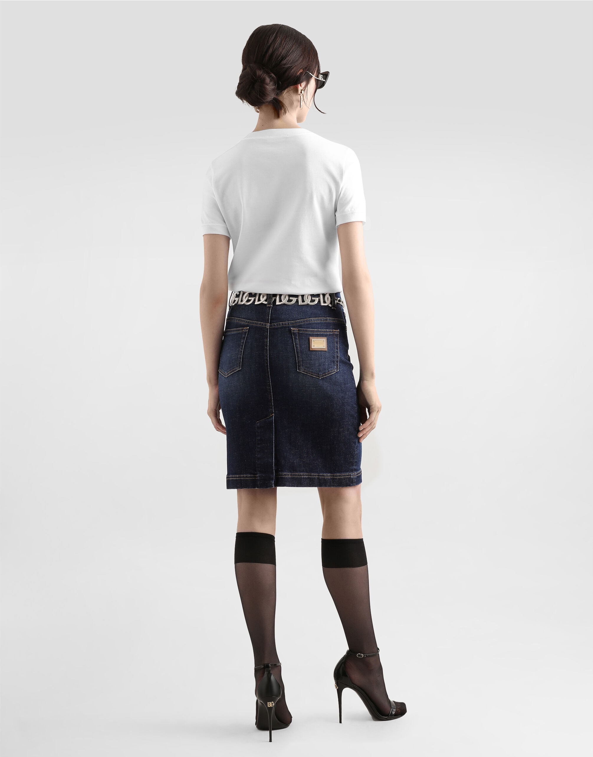 Jersey T-shirt with DG logo embroidery - 3