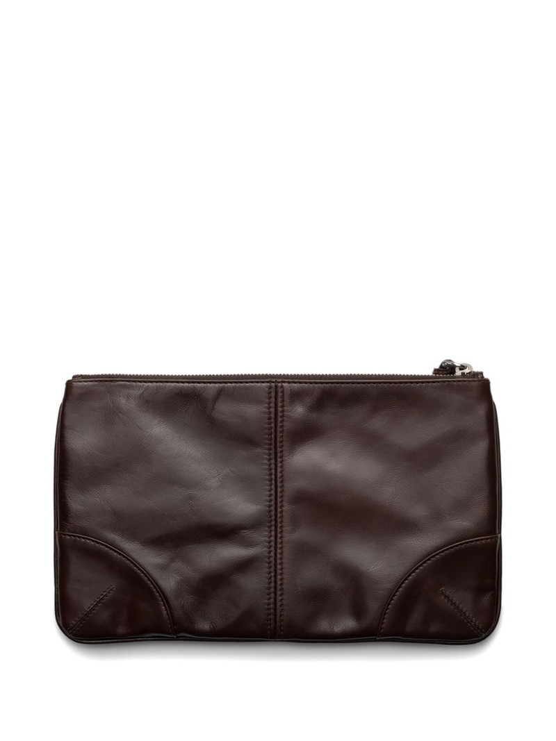 Prada leather clutch outlook