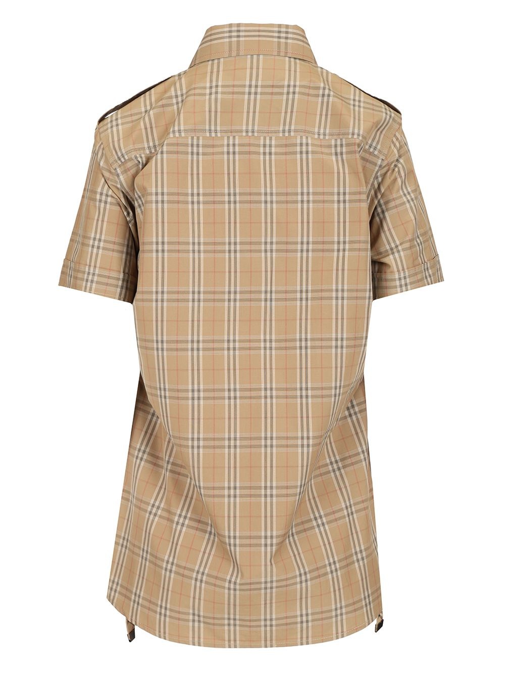 Check Patterned Shirt Shirts Beige - 2