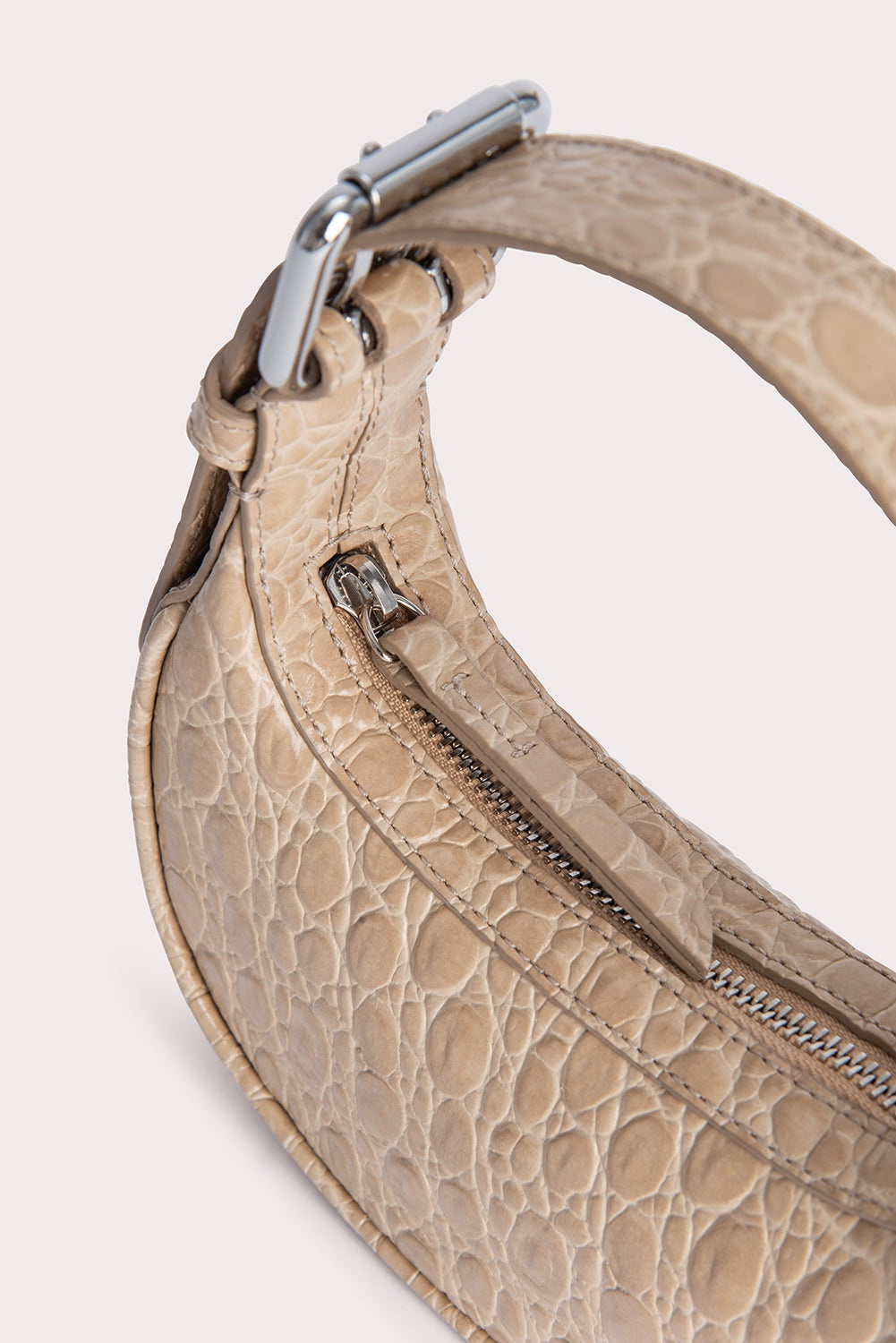 Mini Soho Kraft Circular Croco Embossed Leather - 6