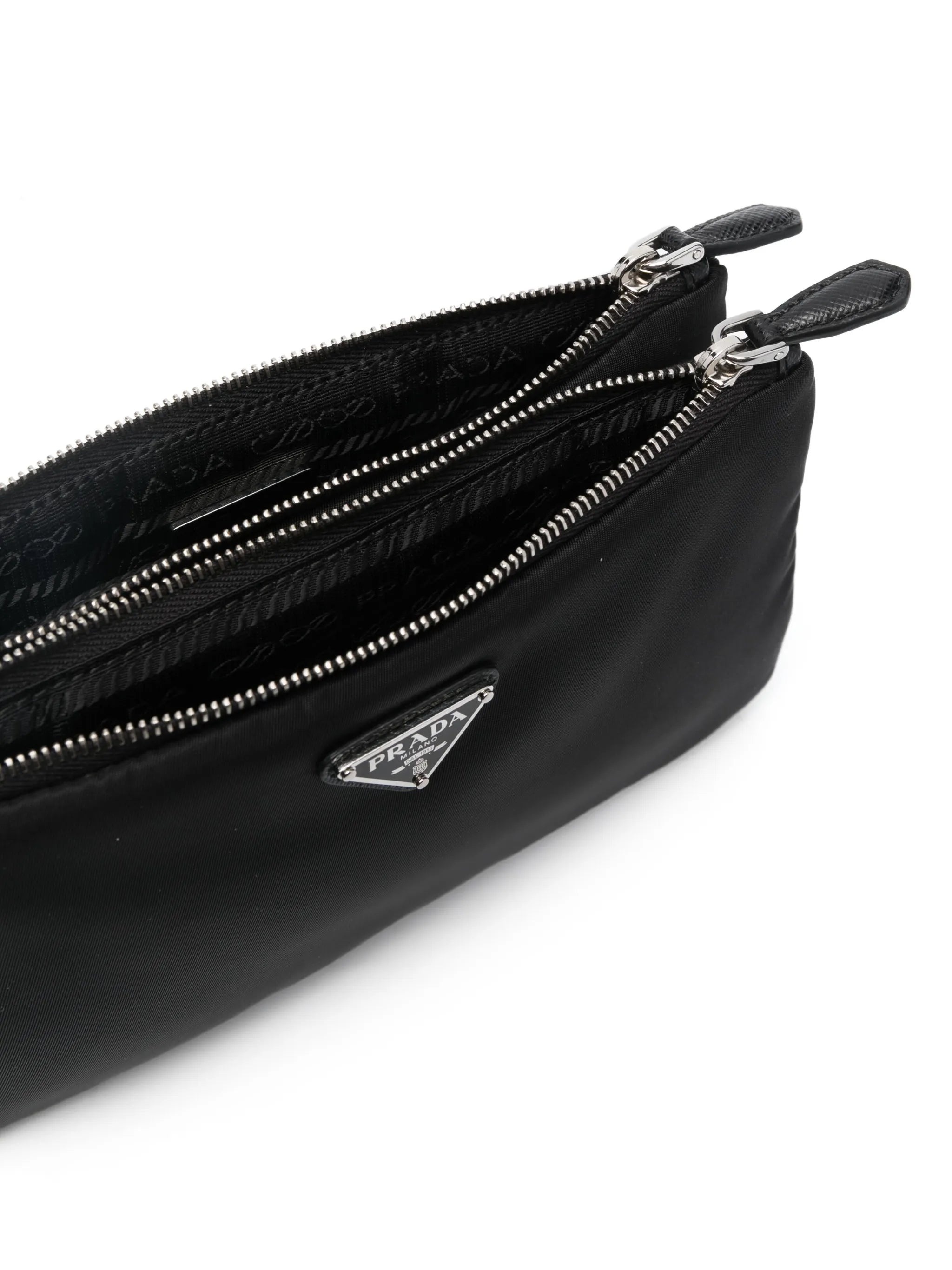 Re-Nylon Partitioned Clutch - 2