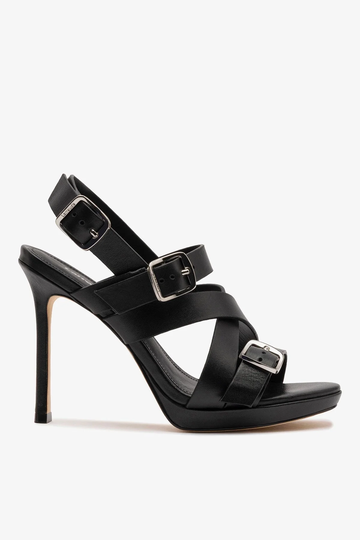 Patti Sandal In Black Leather - 1