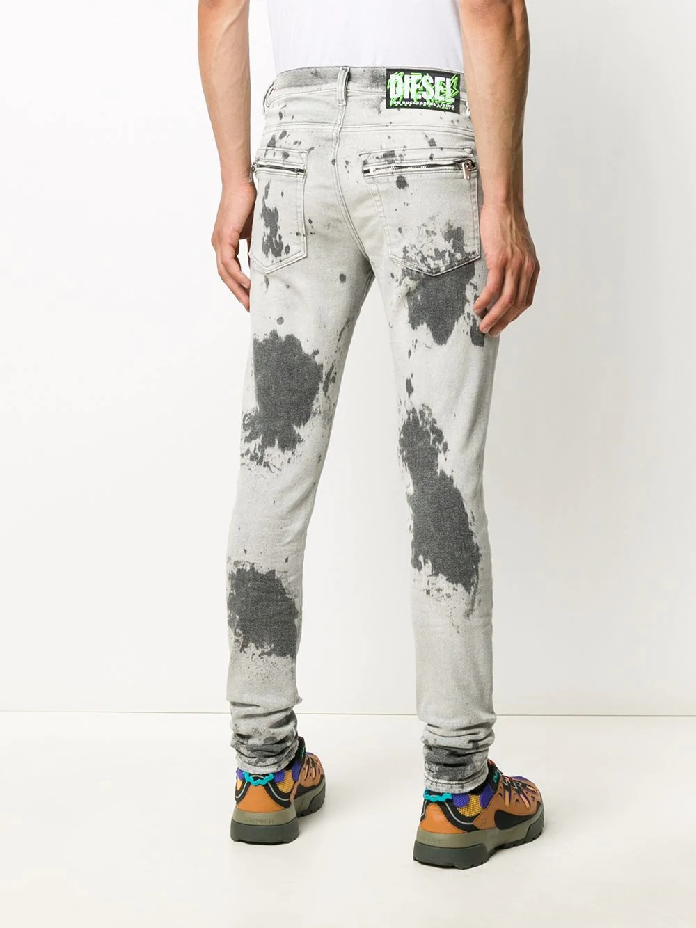 acid wash D-Amny skinny jeans - 4