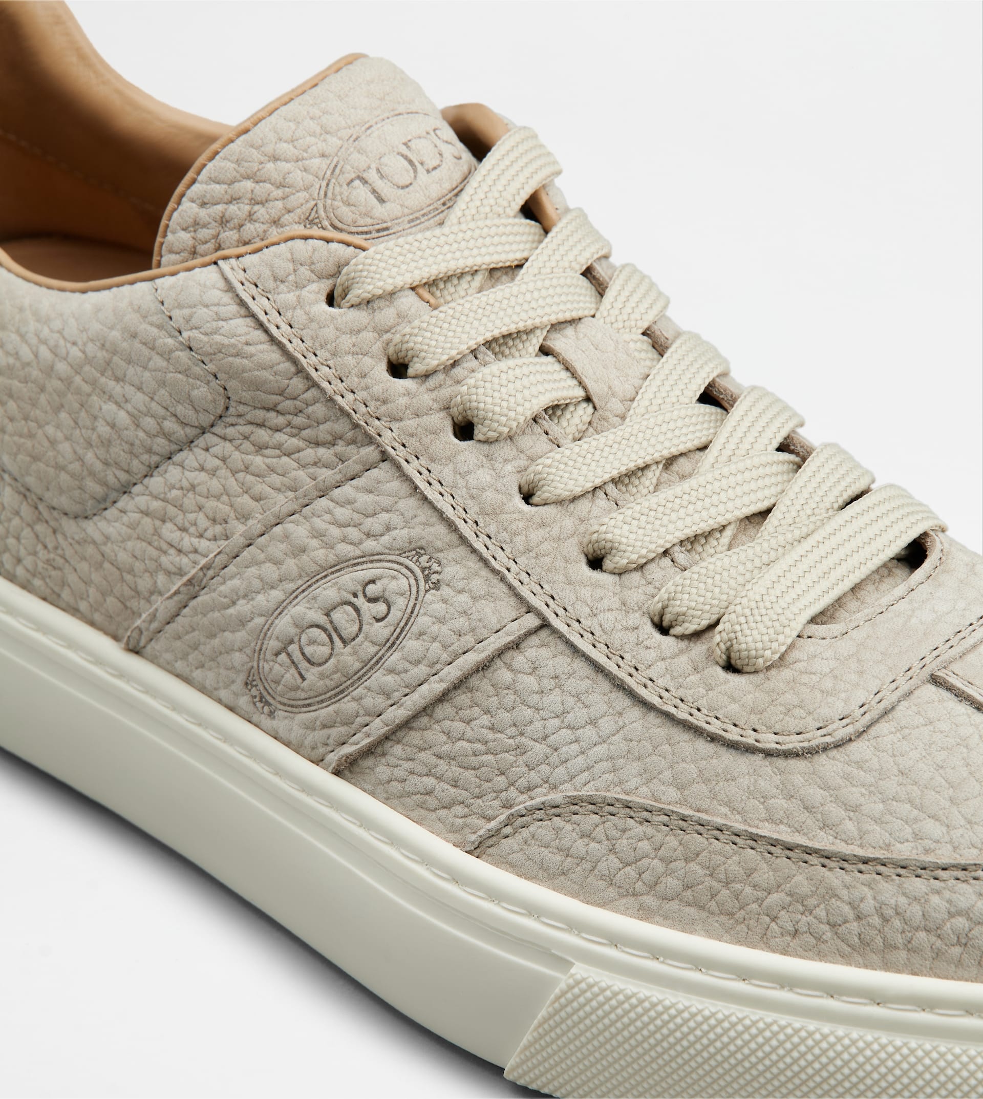 SNEAKERS IN NUBUCK - BEIGE - 5