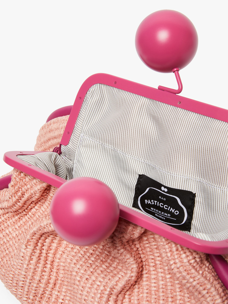 EFEBO Large raffia-look Pasticcino Bag 6