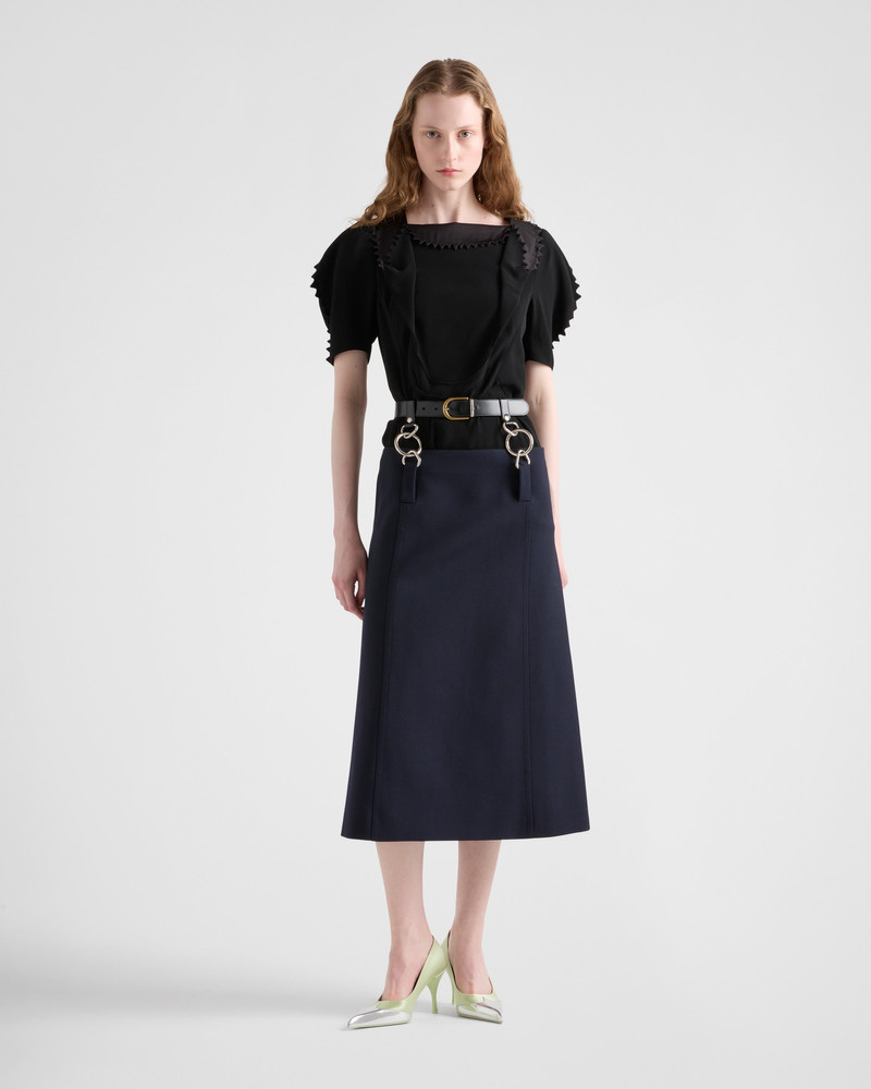 Prada Cady crepe top outlook