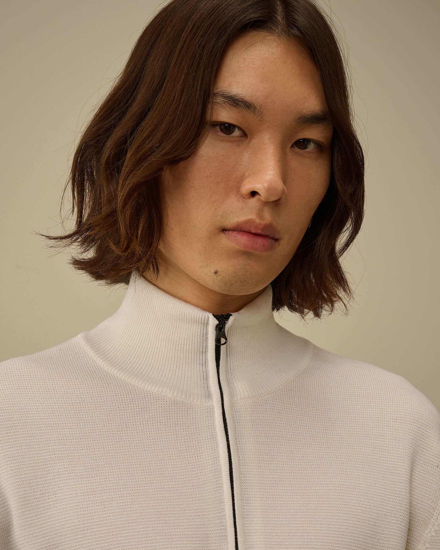 Re-Wool Half Zip Lens Sweater - 6
