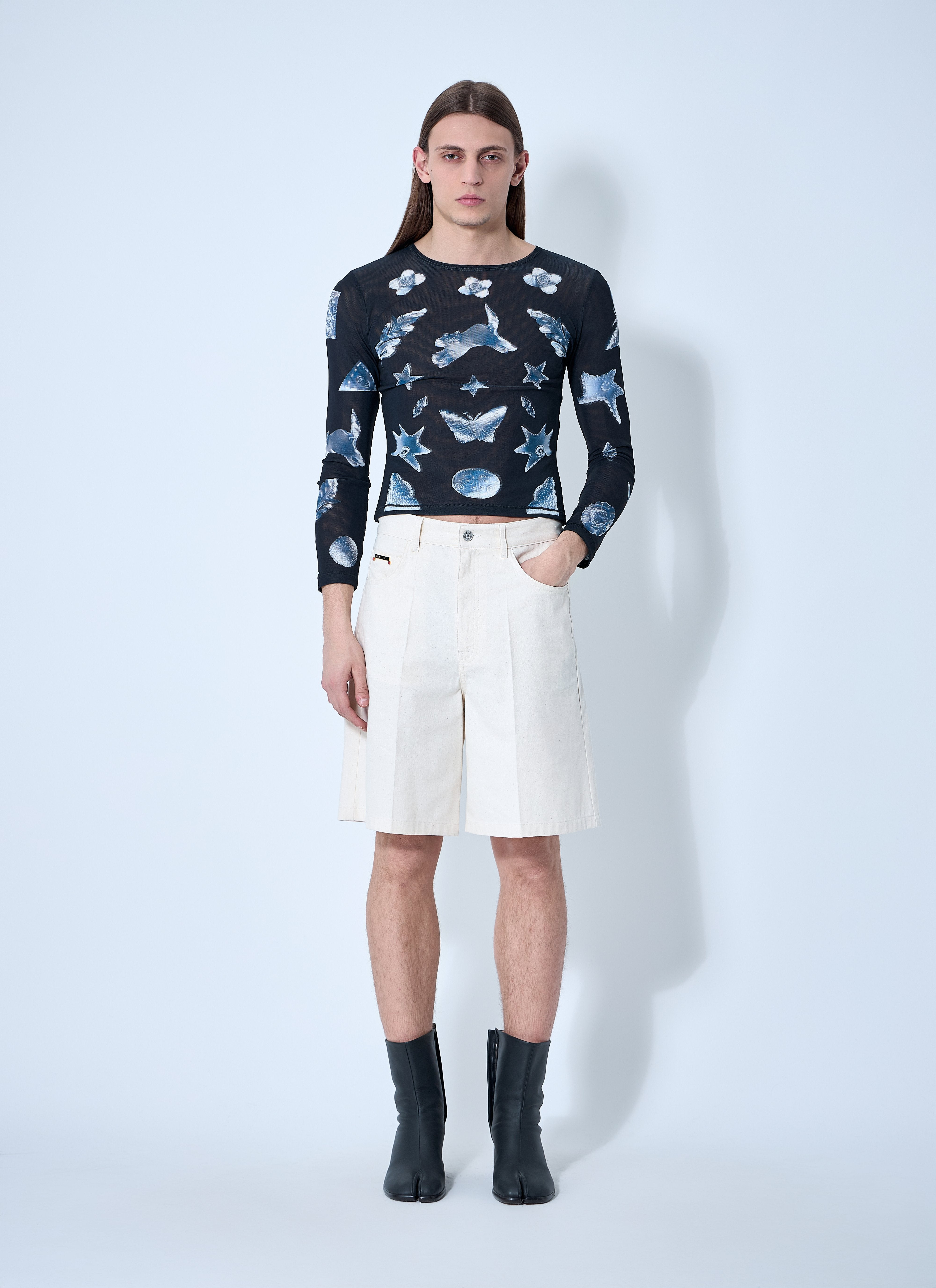 Marni Men Cotton Bermuda Shorts - 2