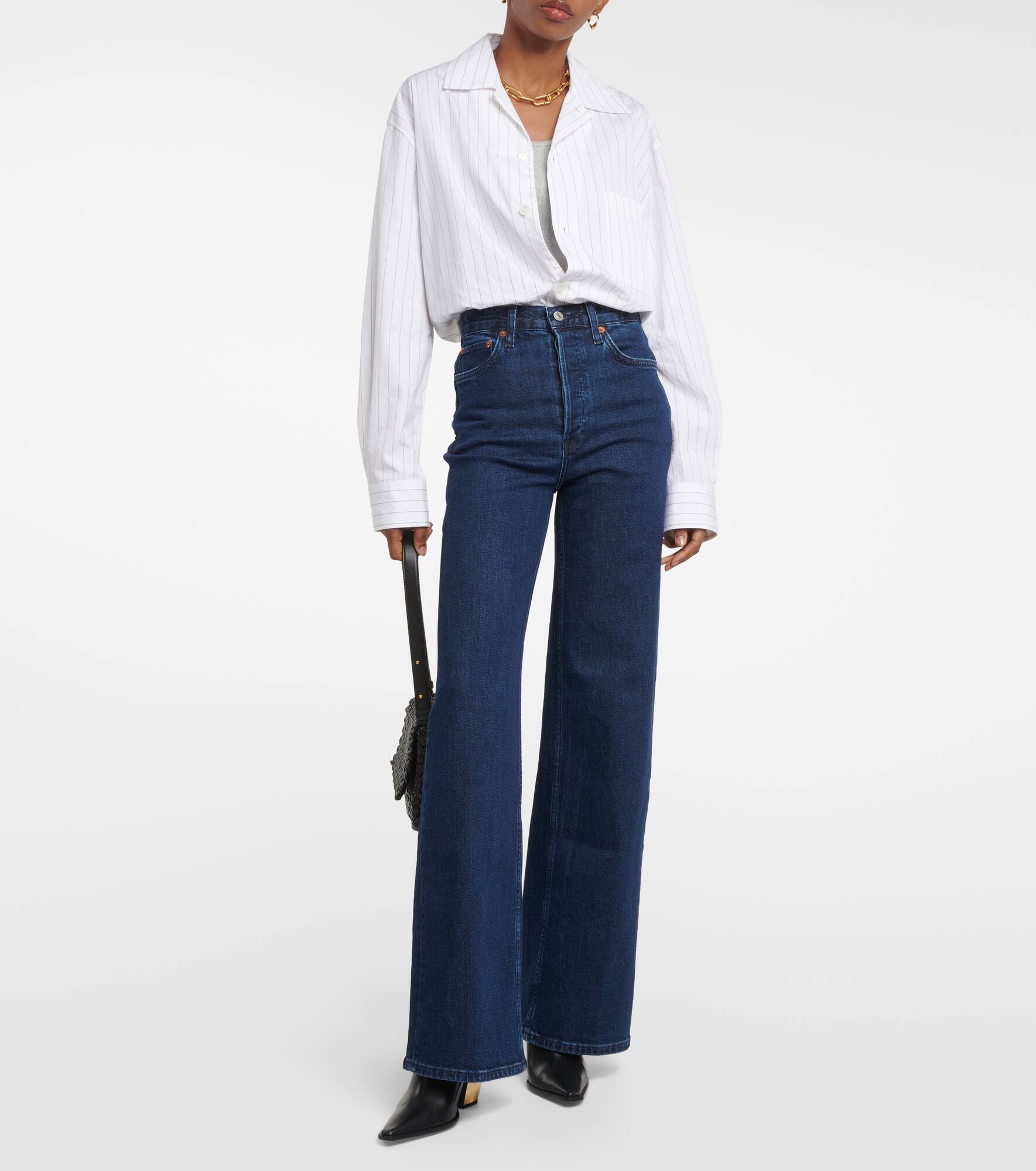 High-rise straight jeans - 8