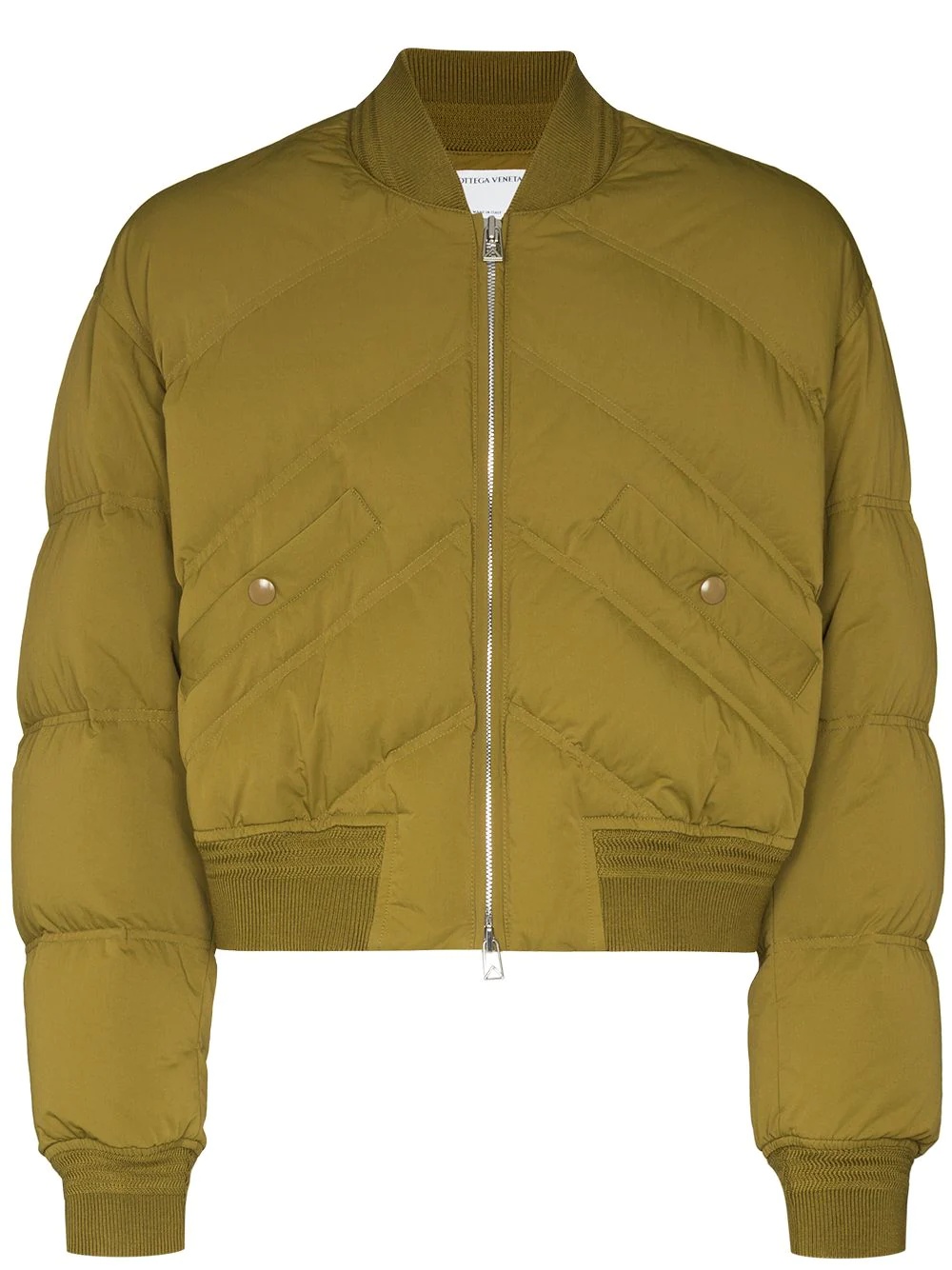 zip-up puffer jacket - 1