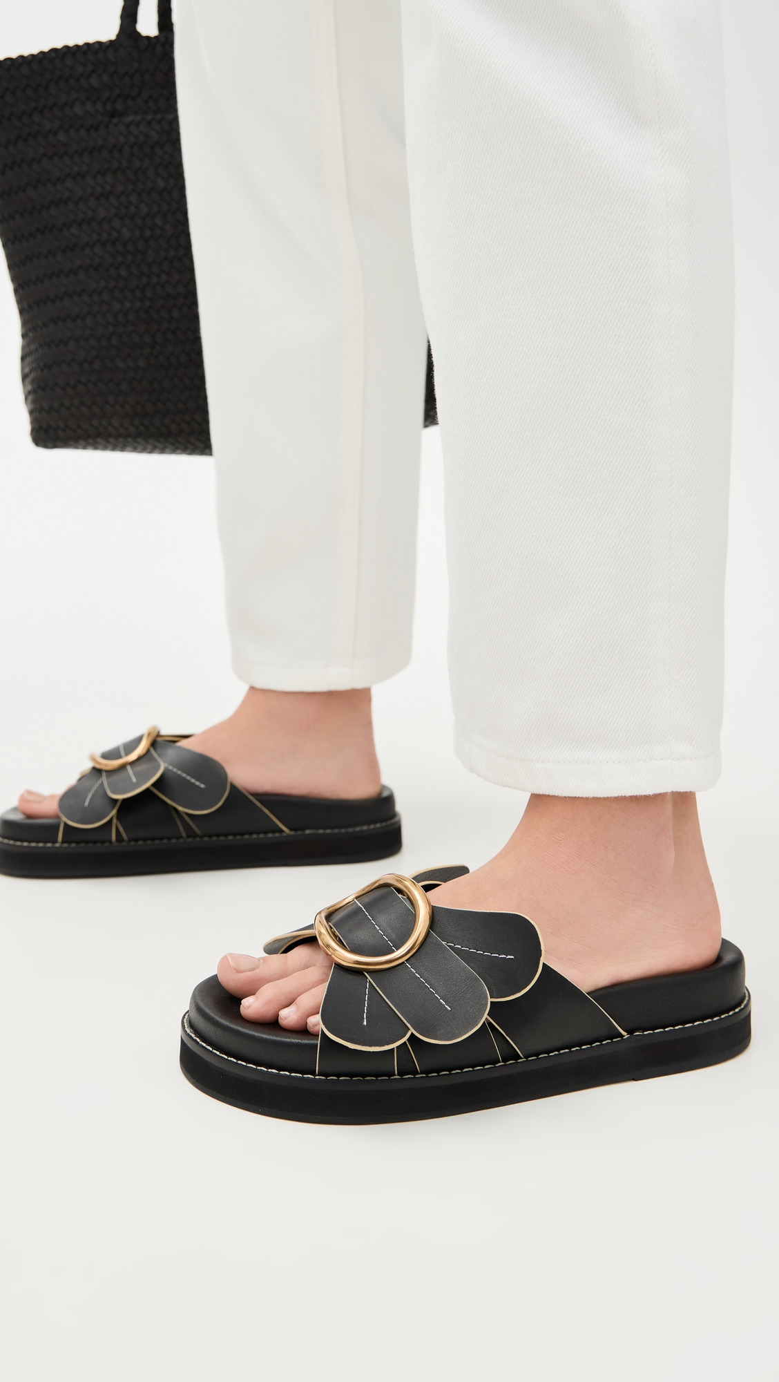 Black Daisy Slides - 2