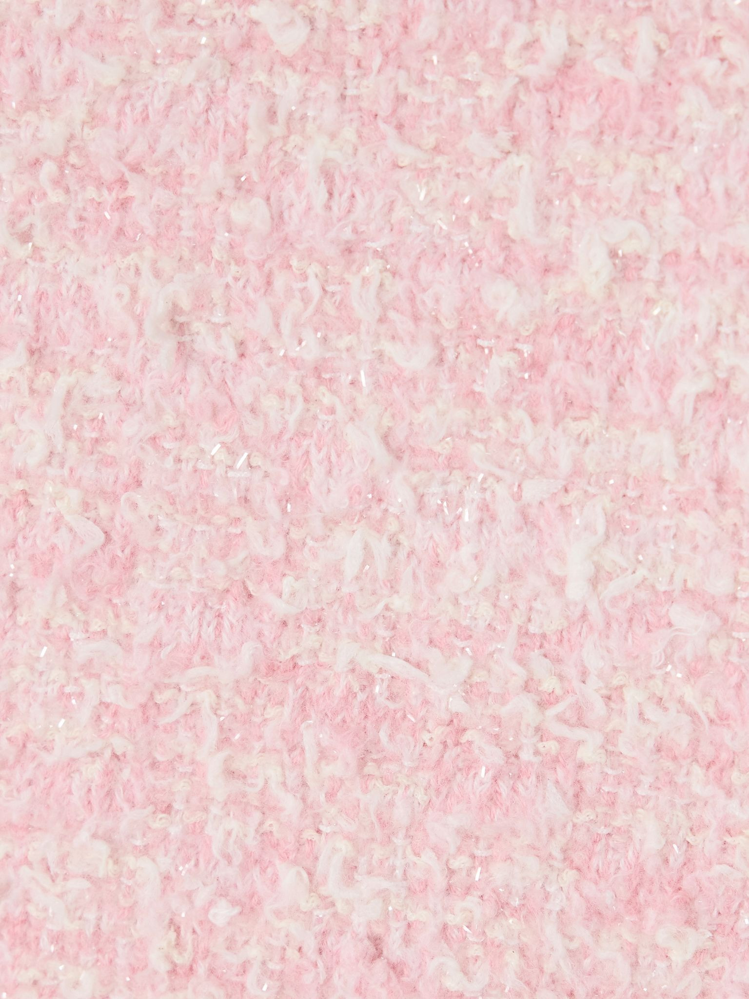 Metallic cotton-blend tweed mini skirt Pink - 4
