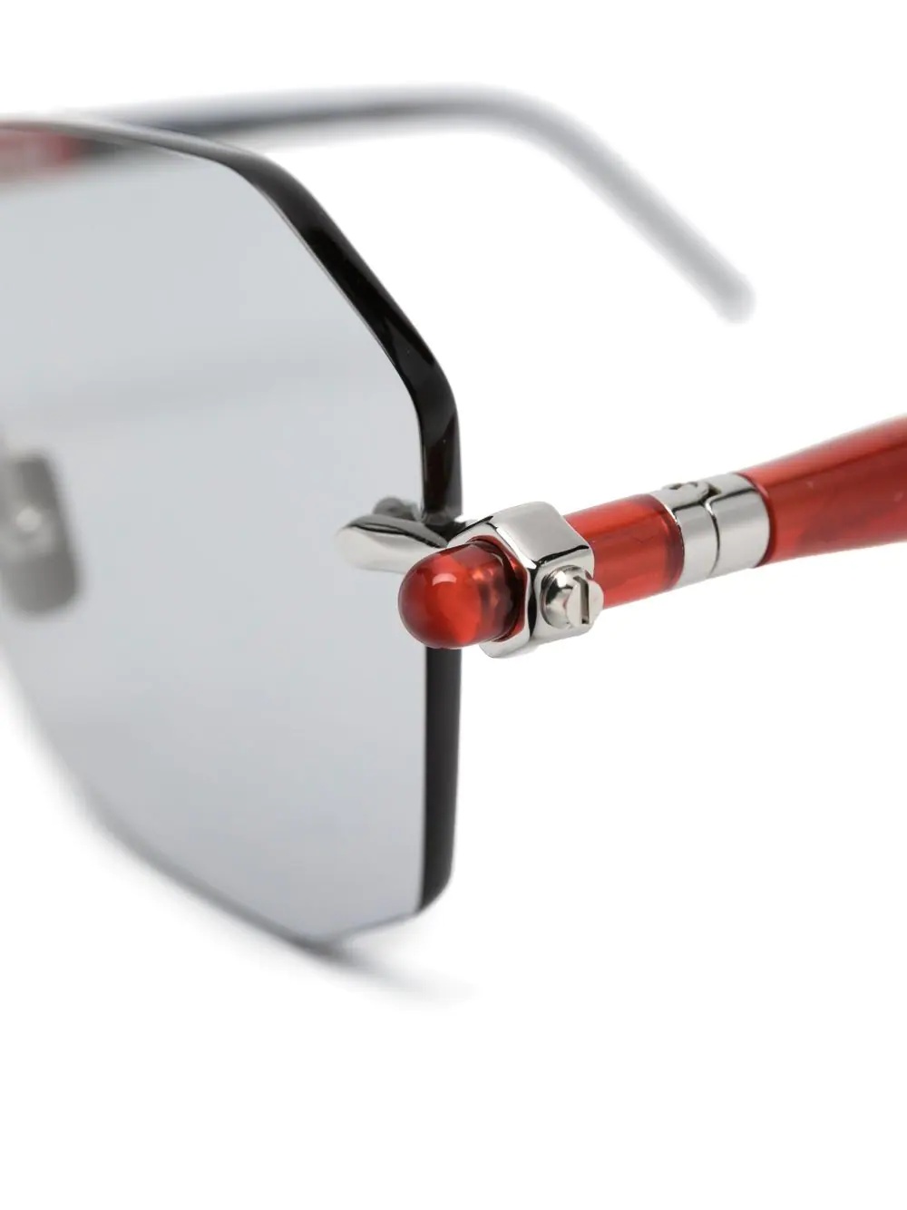 square-frame rimless glasses - 3
