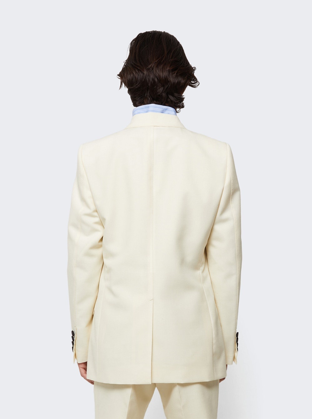 Panama Wool Mohair Blazer Stamp White - 5