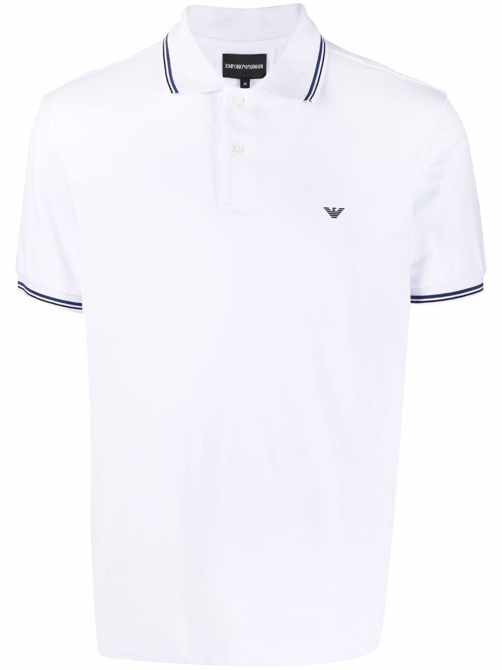 logo-print cotton polo shirt - 1