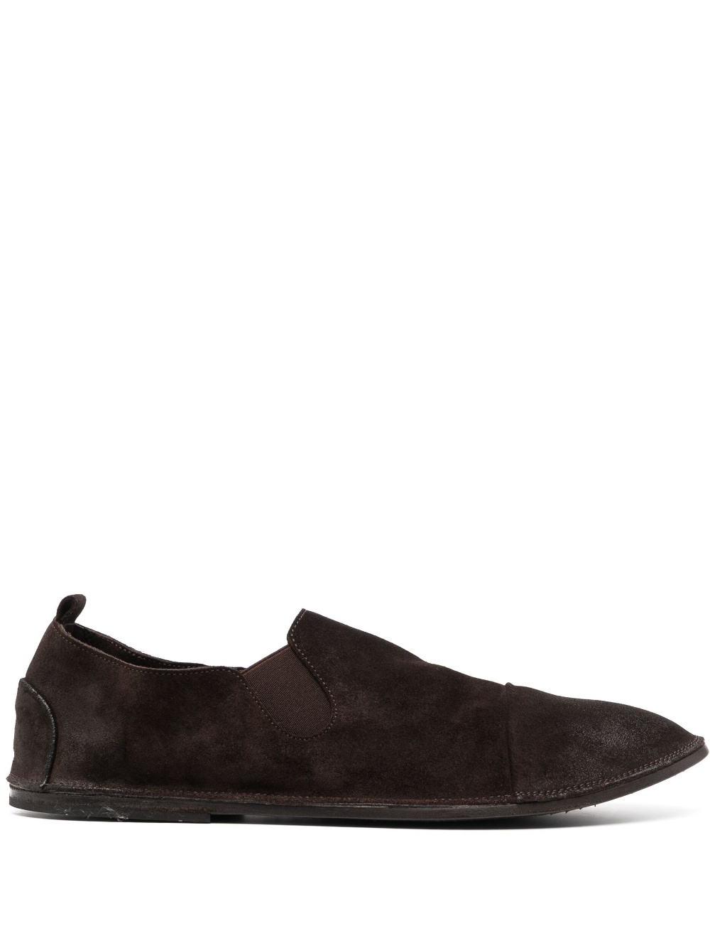 elasticated side panels suede loafers - 1