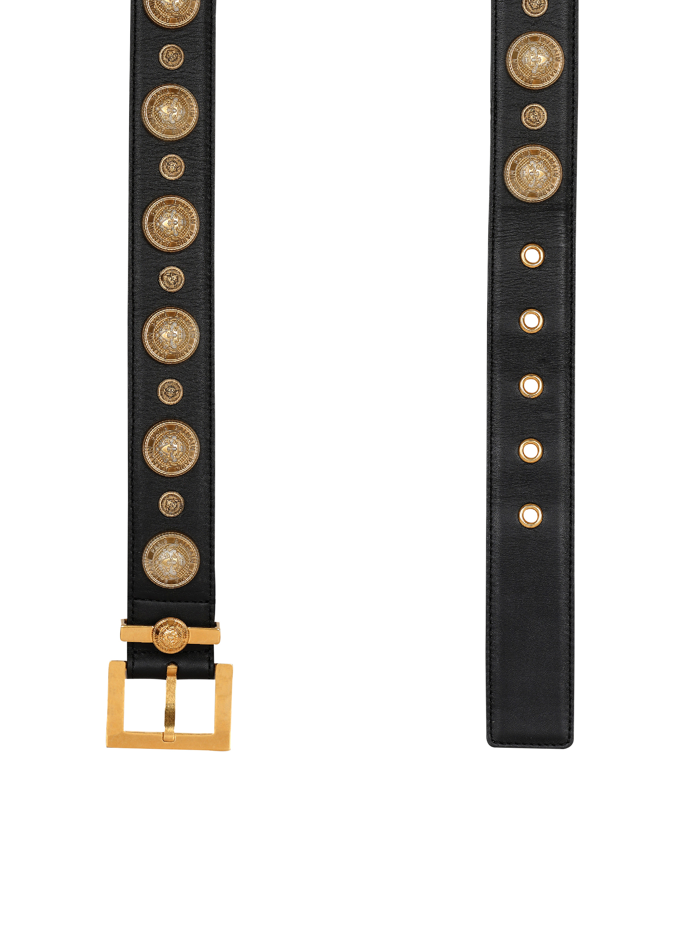 Leather 'Coin' belt - 4