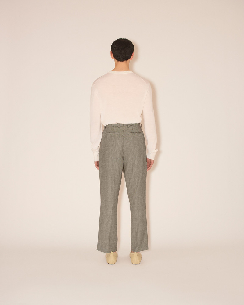 JUN - Straight-leg suit pants - Black/White 5