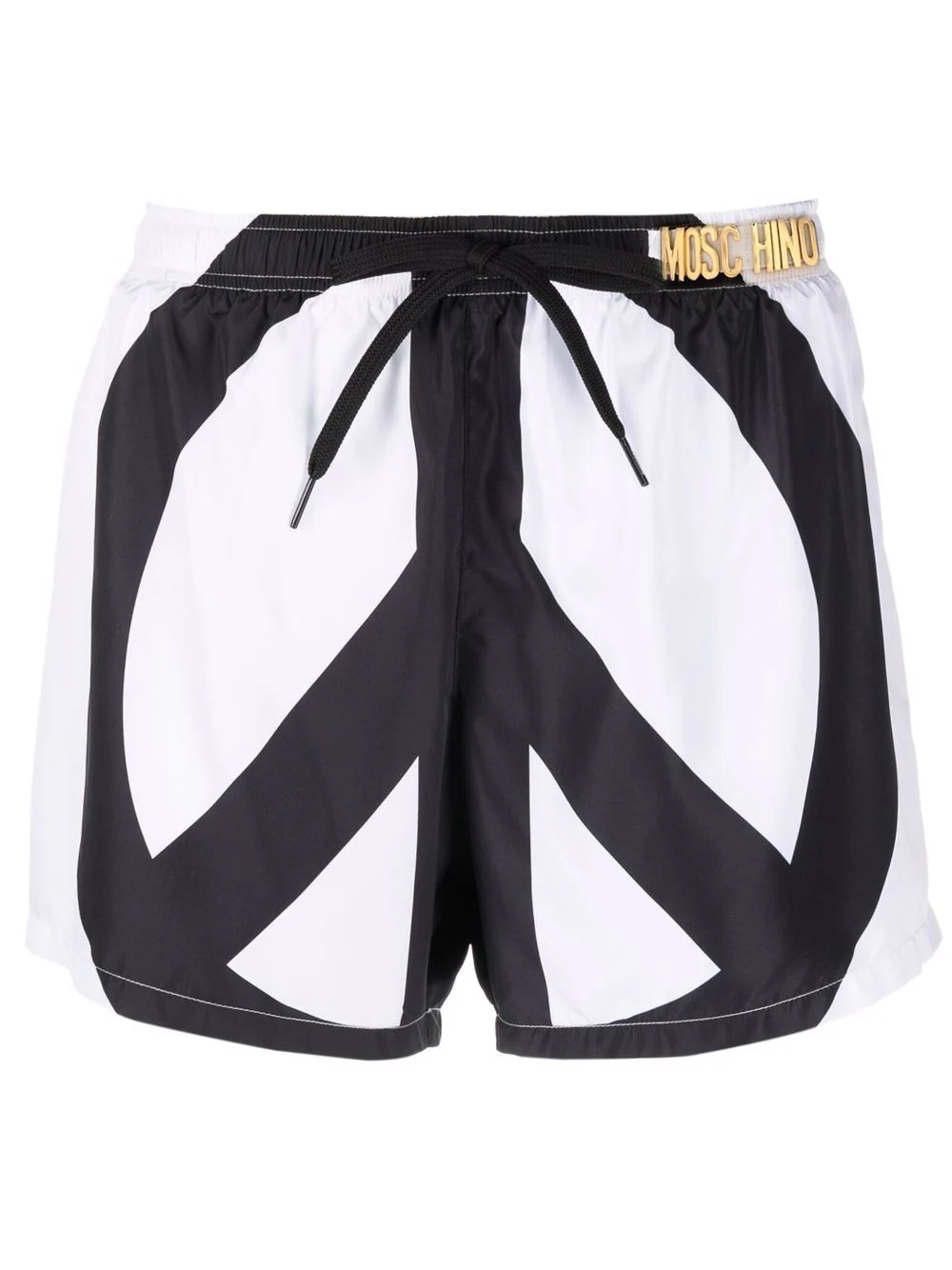 peace print swim shorts - 1