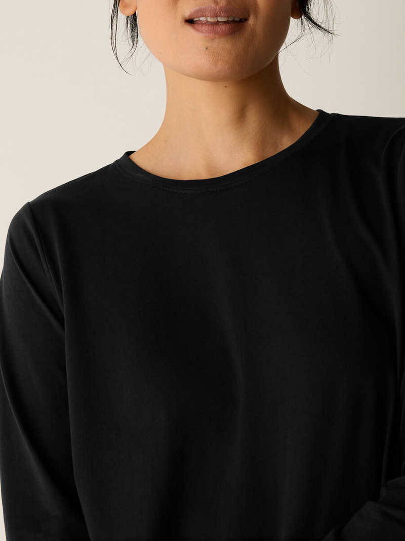 Organic Pima Cotton Jersey Long-Sleeve Tee 4