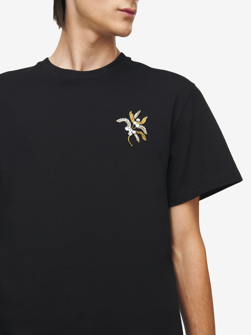 Jewelled Mistletoe Embroidery T-shirt 6