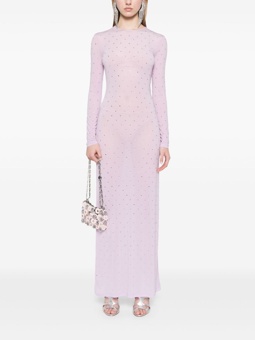 crystal-embellished gown - 2