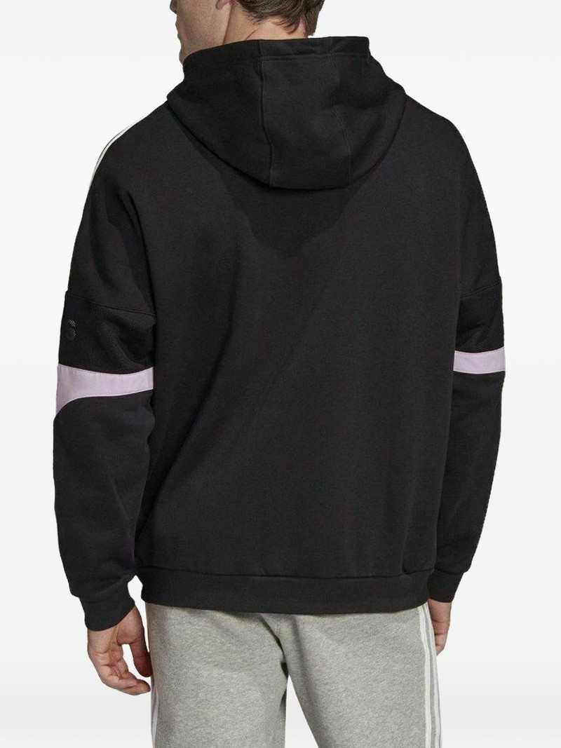adidas logo-detail hoodie outlook
