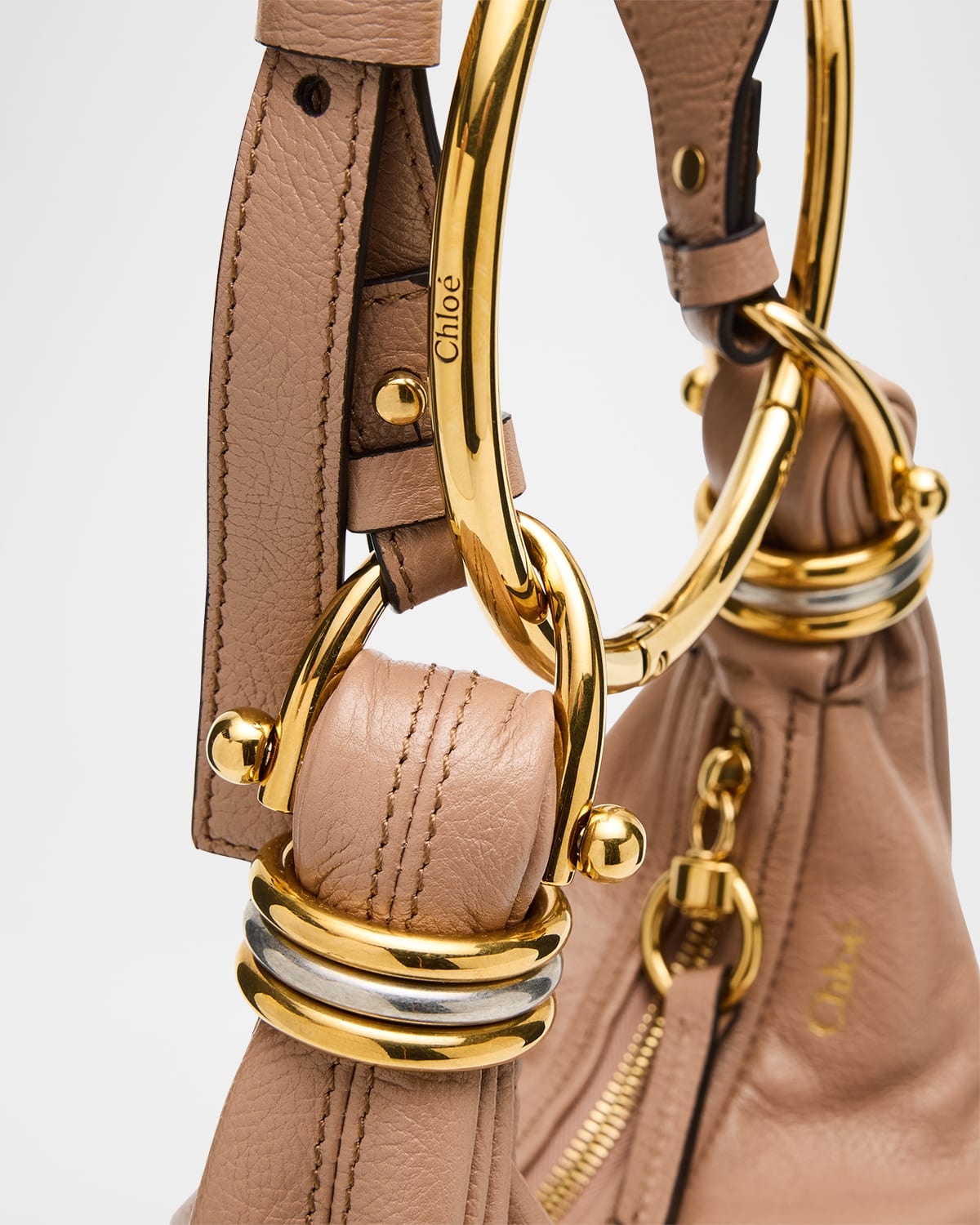 Mini Bracelet Grained Leather Crossbody Bag - 4