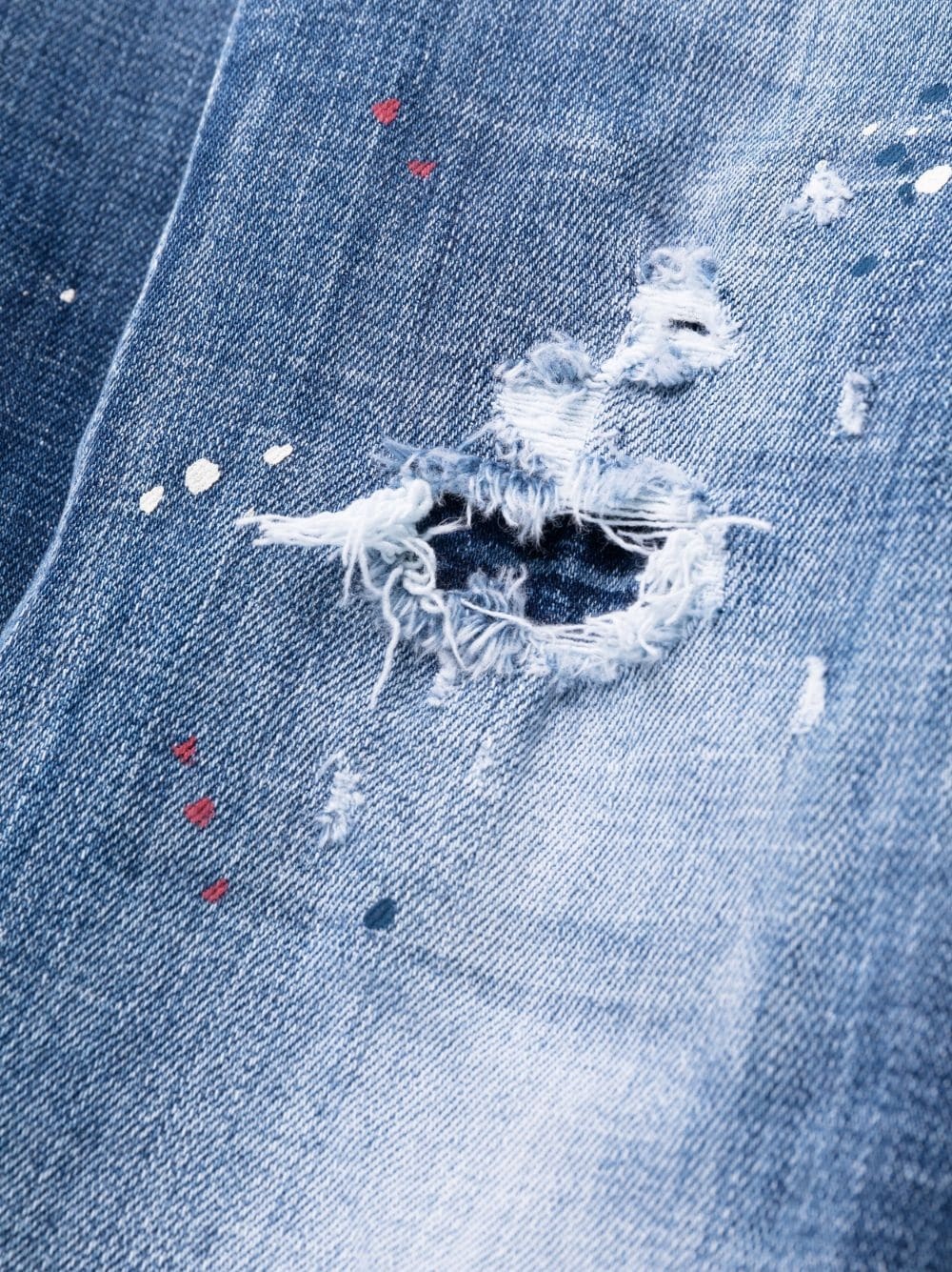 pain-splatter skinny jeans - 6