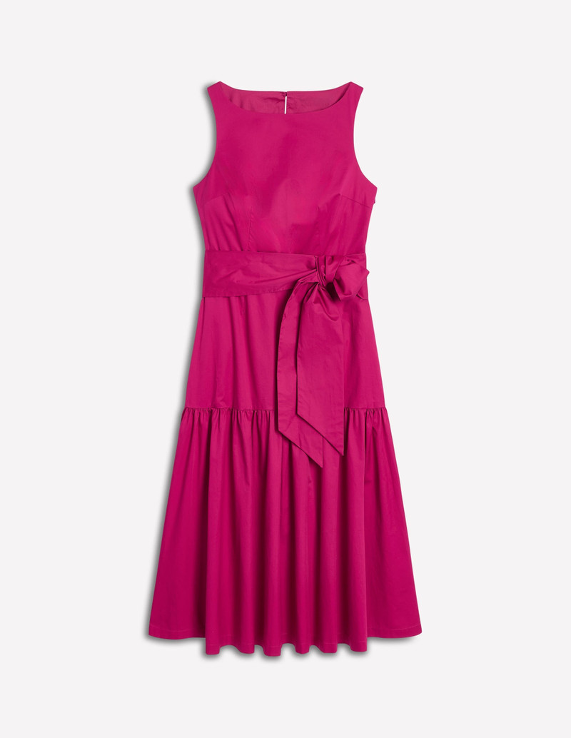 Deep Tier Fit & Flare Dress-Cherry Jam 1