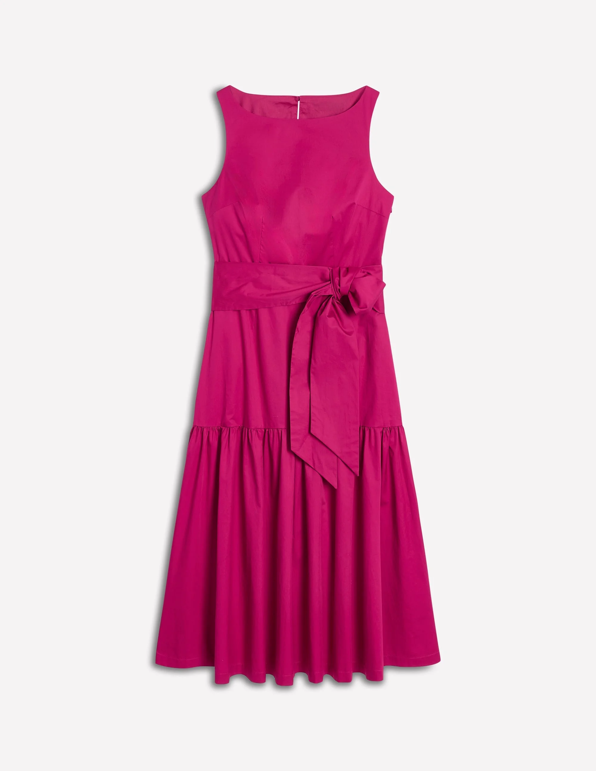 Deep Tier Fit & Flare Dress-Cherry Jam - 1