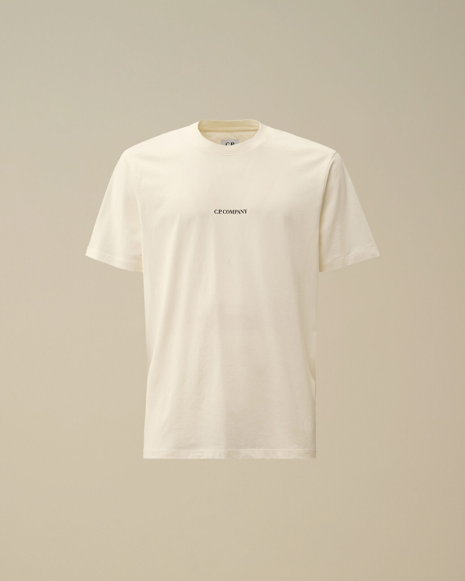 【売れ筋】C.P. Company 30/1 ロゴ パッチ Tシャツ CP Company 30-1 Jersey Logo Patch T-Shirt White