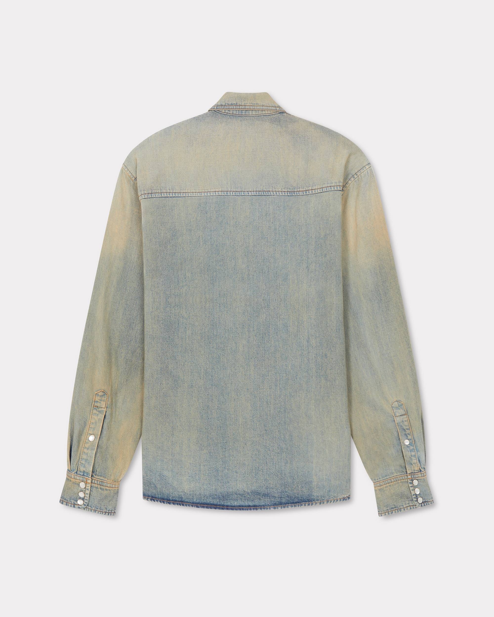 'KENZO Drawn Varsity' denim Western shirt - 2