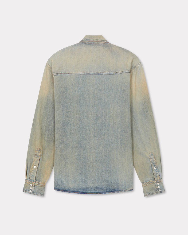 KENZO 'KENZO Drawn Varsity' denim Western shirt outlook
