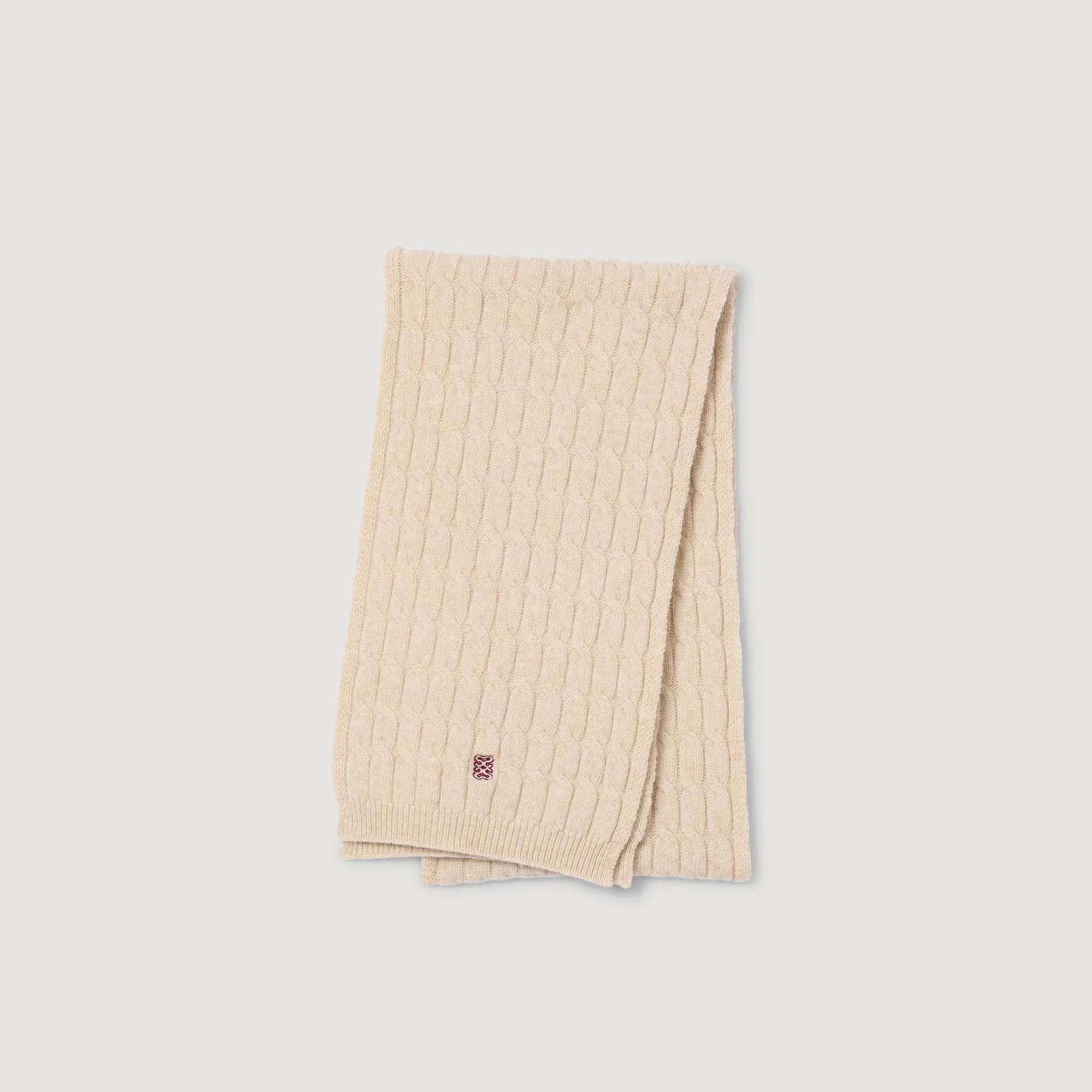 WOOL AND CASHMERE SCARF - 1