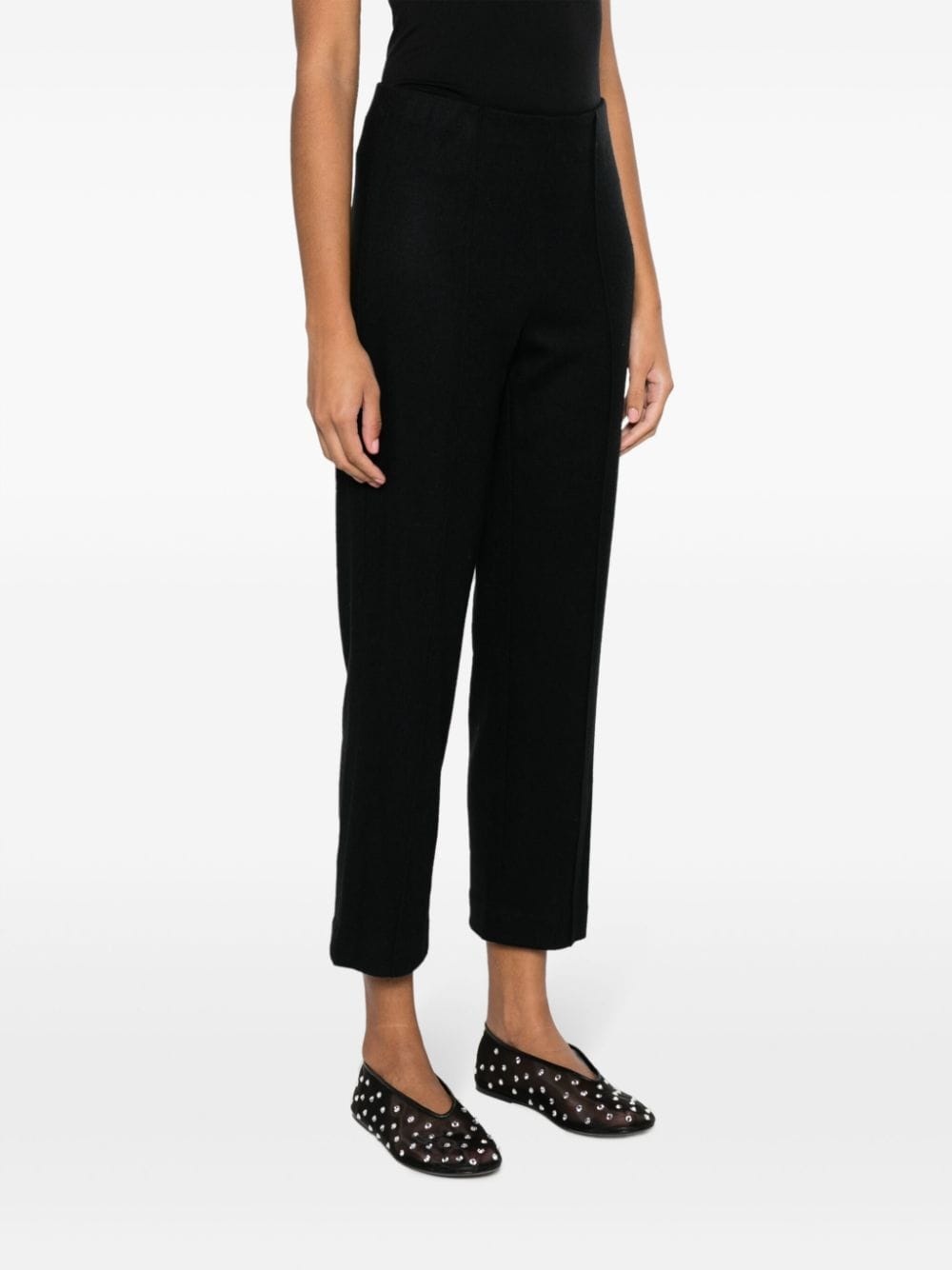 wool-blend cropped trousers - 3