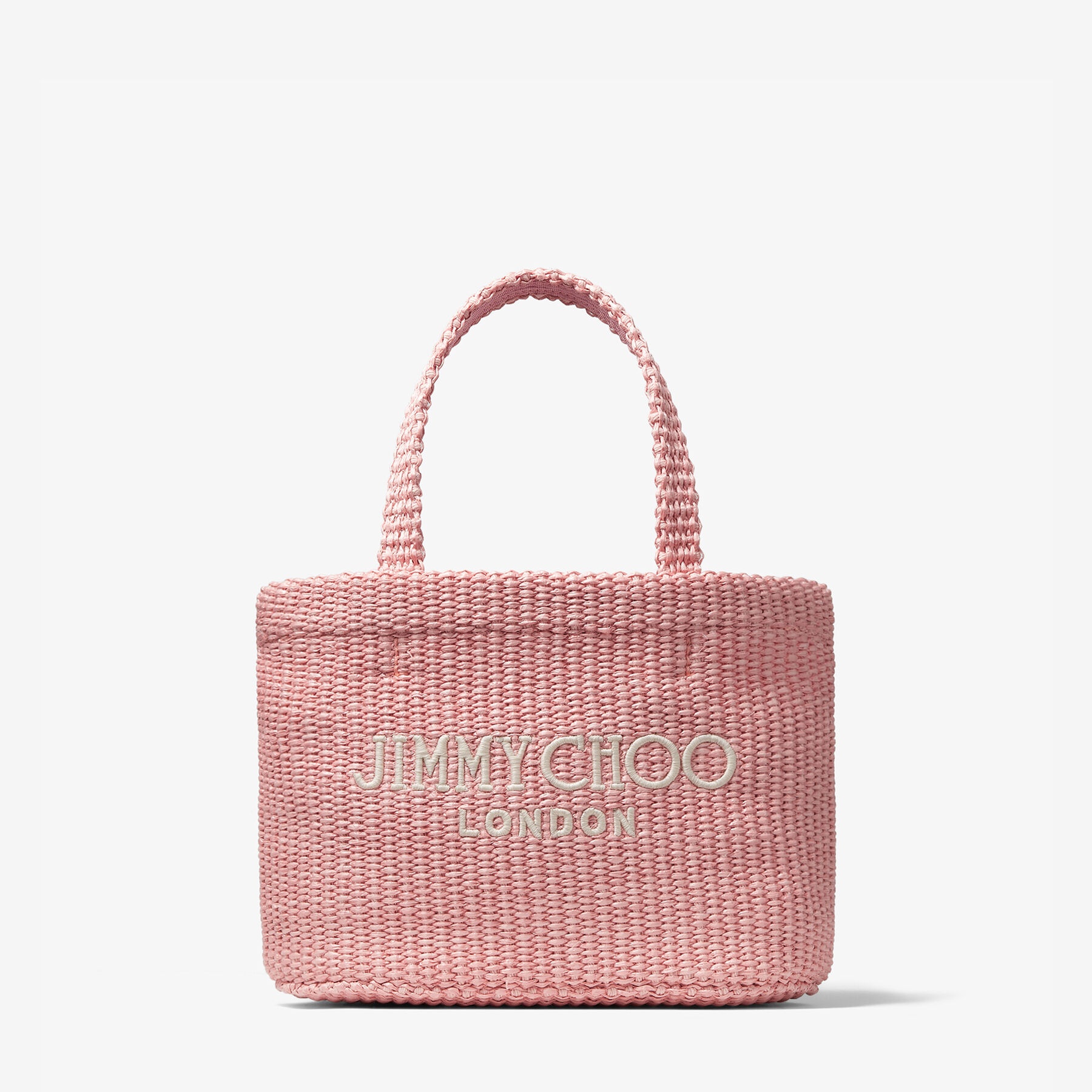 Beach Tote E/W Mini
Rose/Latte Raffia Embroidered Mini Tote Bag - 1