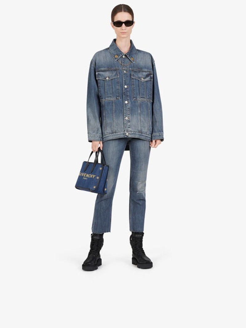 Givenchy MINI BOND SHOPPER IN DENIM outlook