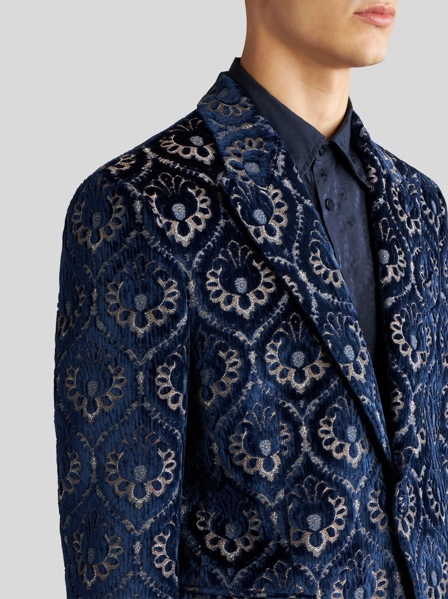 VELVET JACQUARD JACKET - 2