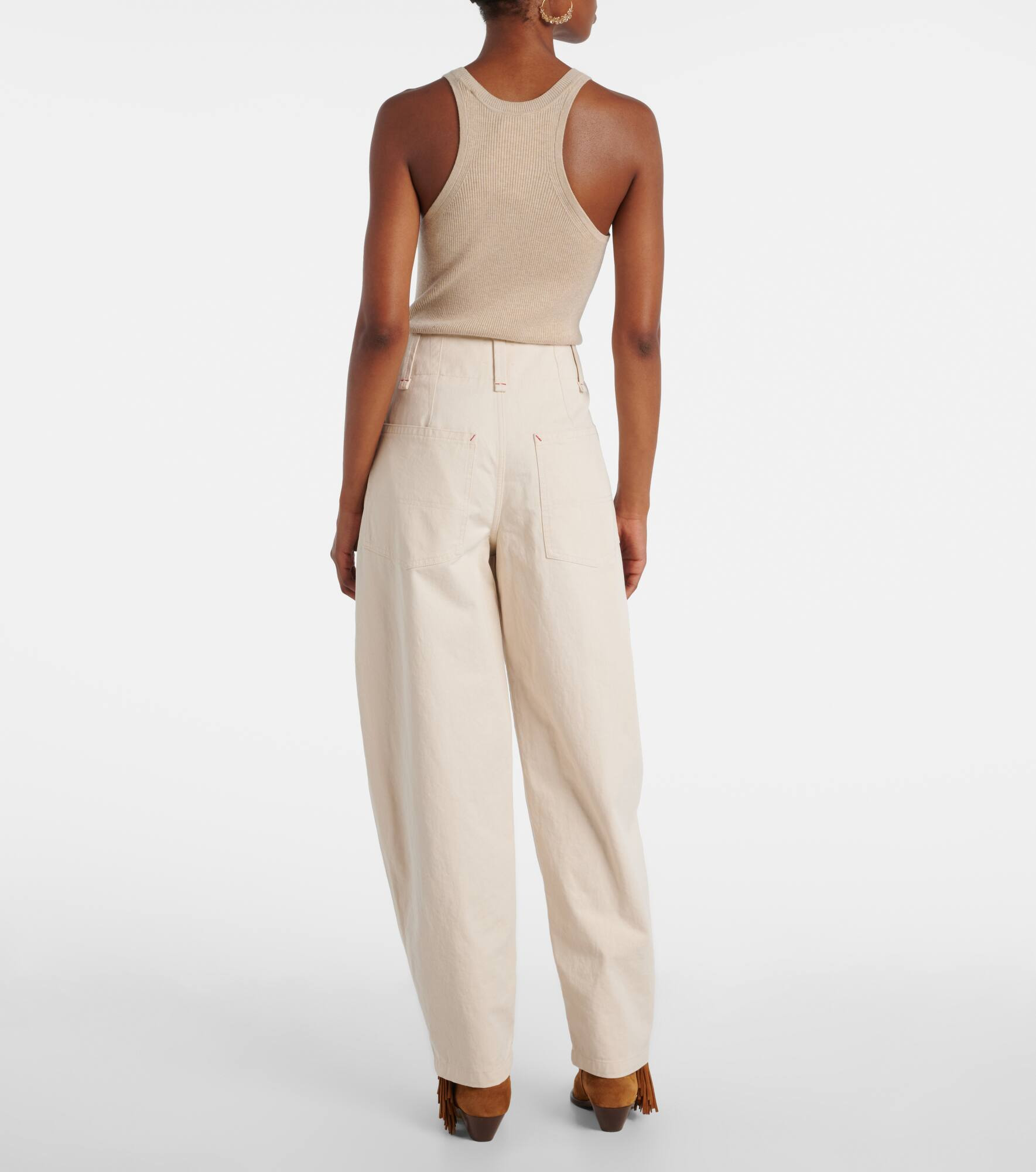 Oumaya barrel-leg jeans - 3