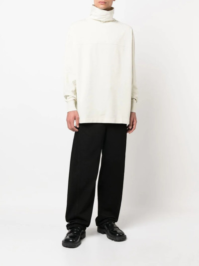 Lemaire high-neck cotton sweatshirt outlook