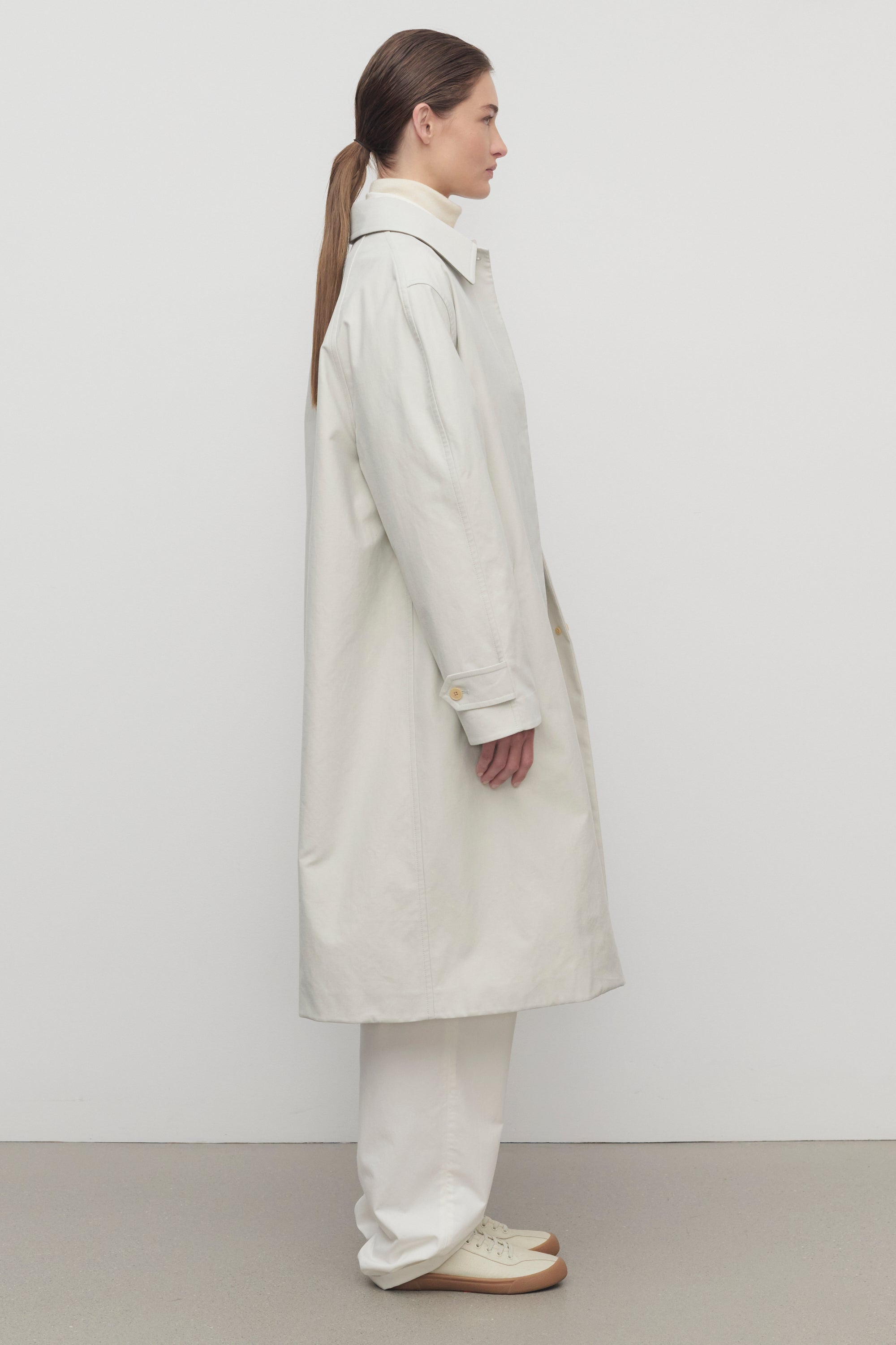 Pluma Coat in Cotton and Cashmere - 4