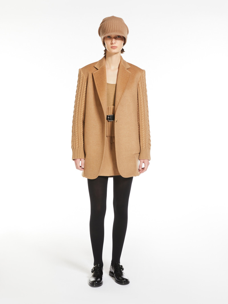 Max Mara ANCELLA Camel drap mini skirt outlook