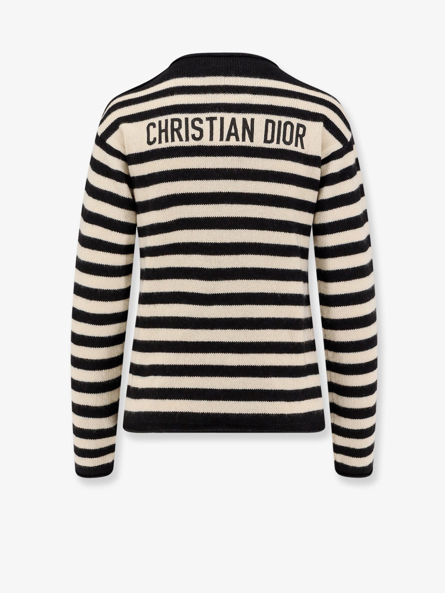 Dior Cotton And Cashmere Striped Sweater - 2