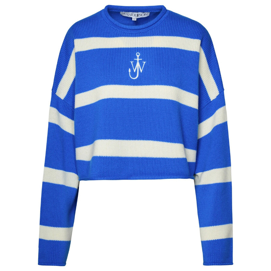 JW Anderson Anchor Logo Striped Cropped Jumper - 5